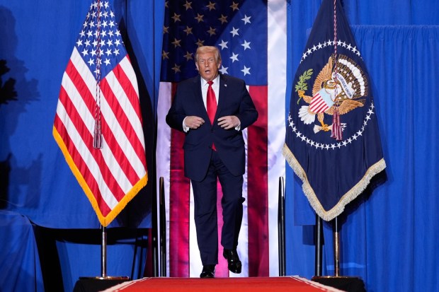 President Donald Trump arrives to speak at Mount Airy Casino Resort, Tuesday, Dec. 9, 2025, in Mount Pocono, Pa. (Alex BrandonAP)