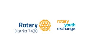 Rotary District 7430 to Plant Peace Pole at Wyomissing Library