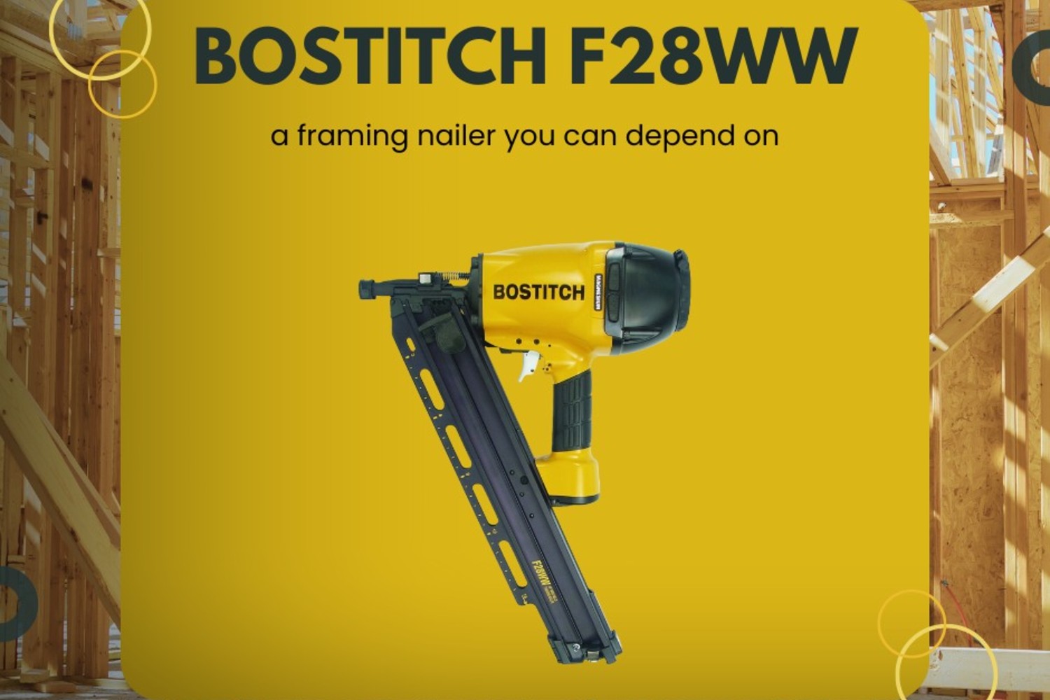 SPONSORED: Workbench Wednesday at Heeter Lumber – Bostitch F28WW Framing Nailer