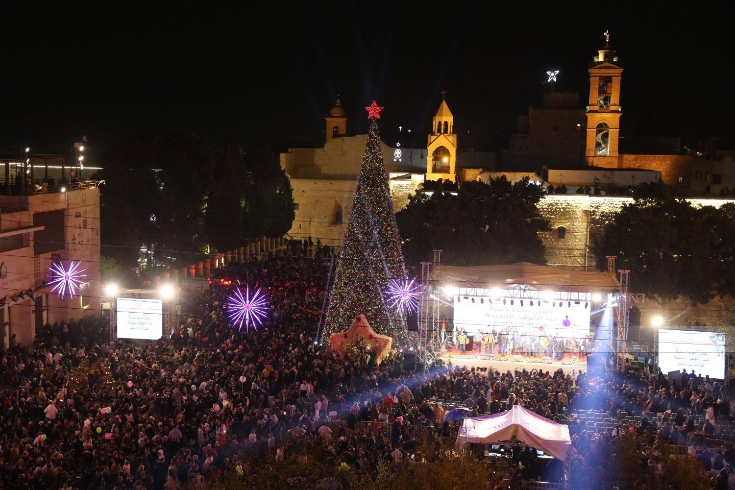 City of Bethlehem Holds Annual Christmas Tree Lighting |