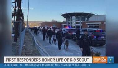 Scranton Police Department honors K-9 Officer Scout