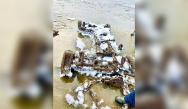 What lies beneath Lake Erie? Great Lake bed exposed by weather phenomenon moving water
