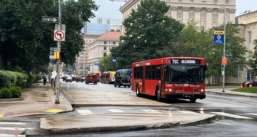 Contraflow bus lane on Fifth going away as early as Jan. 4 | University Times