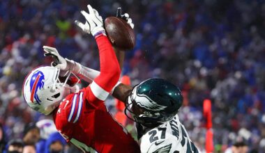 Eagles hang on to beat Bills 13-12 when Josh Allen misses an open Khalil Shakir on 2-point try
