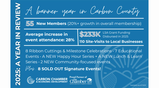 Carbon Chamber & Economic Development Corporation Celebrates Banner Year of Growth in 2025; Announces Expanded Initiatives for 2026