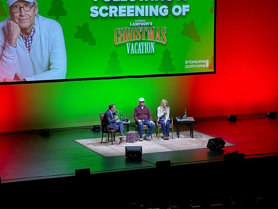 On Dec. 8, 2025, actor and comedian Chevy Chase, star of "National Lampoon's Christmas Vacation" made an appearance in Erie at the Warner Theatre at 811 State St. Chase answered fan-submitted questions following a showing of the holiday comedy film.