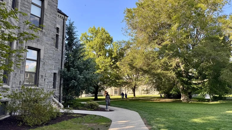 Bryn Mawr campus in spring, Pennsylvania