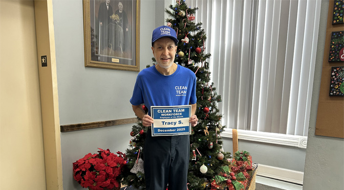 Clean Team Workforce December Employee of the Month