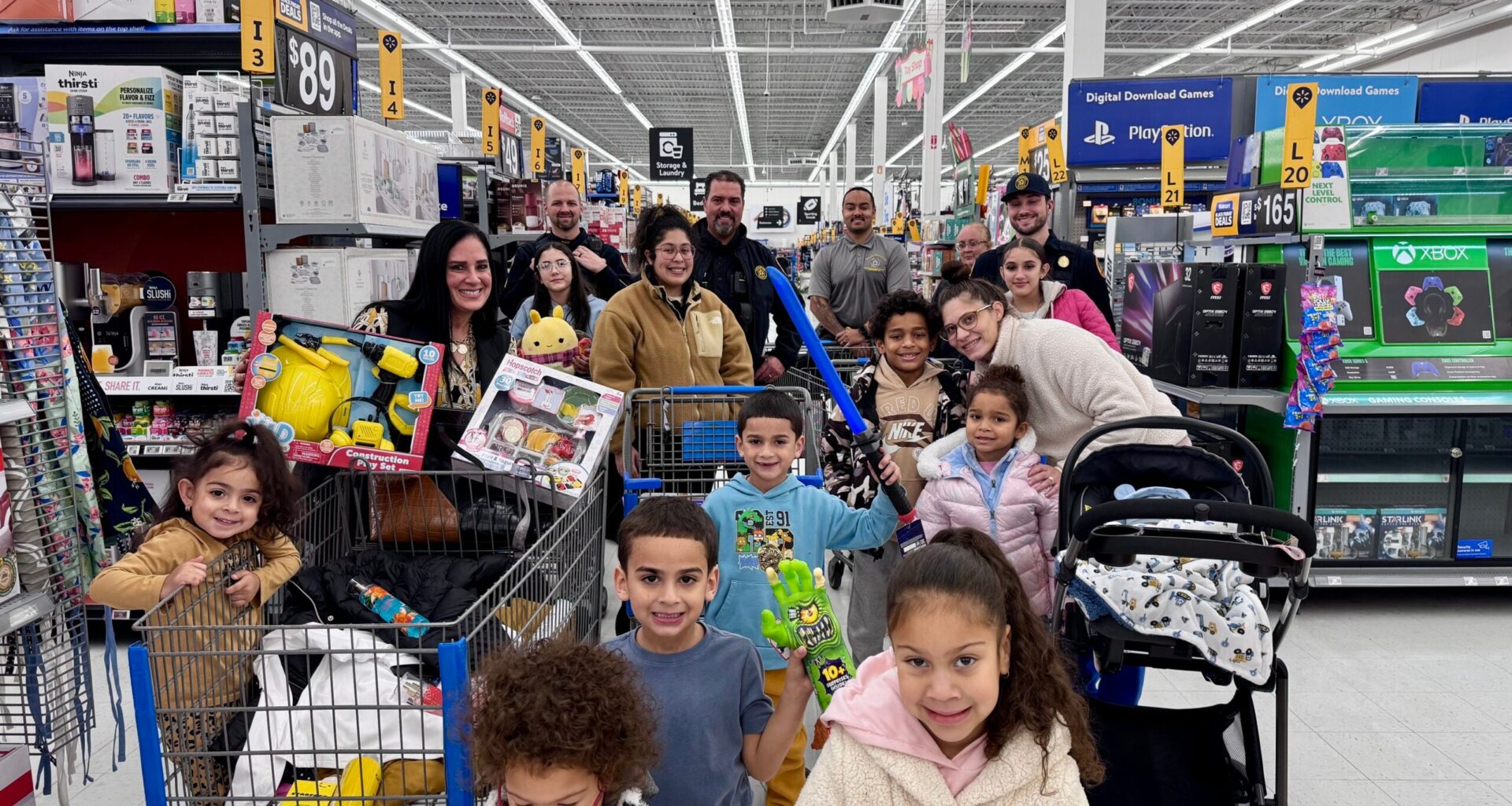 shop with a cop bethlehem police officers christmas toys