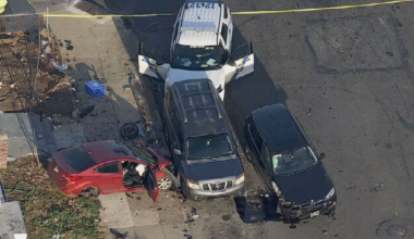 Police pursuit ends in multi-vehicle crash in Southwest Philadelphia