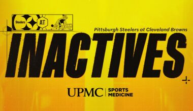 Steelers inactives for Week 17 at Browns