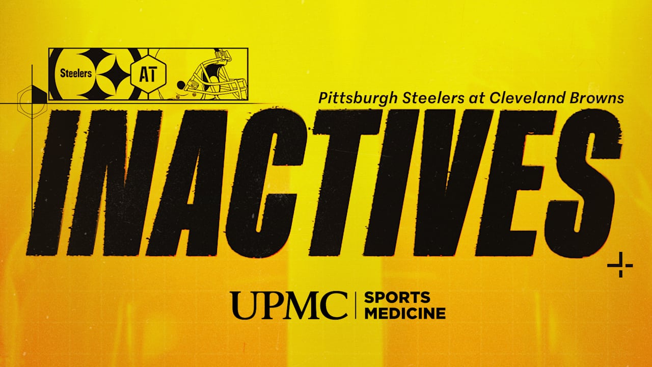 Steelers inactives for Week 17 at Browns