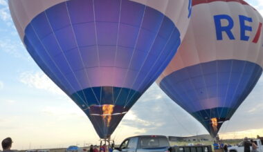 Outdoor Picture of the Day: Hot Air Balloon Lift-Off Over Erie, Colorado | About Boulder County Colorado