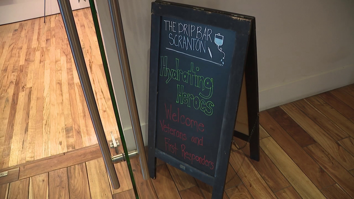 The Dripbar in Scranton treats veterans to a lifestyle vitamin infusion