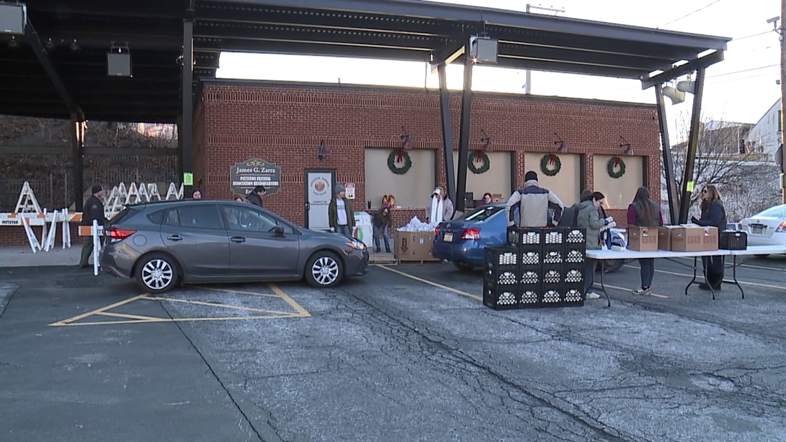 Feeding families in Pittston as the winter season intensifies