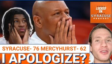 REACTION: Syracuse Basketball Wins UGLY vs. Mercyhurst | What is WRONG with the Orange?