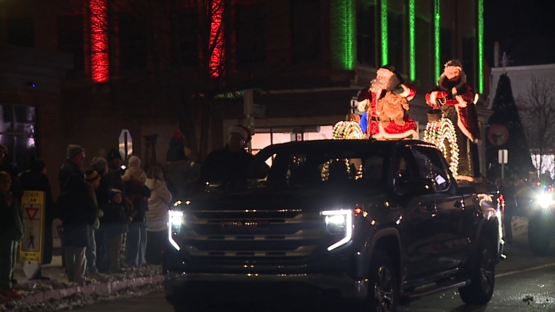 Toy truck parade lights up Main Street in Pittston