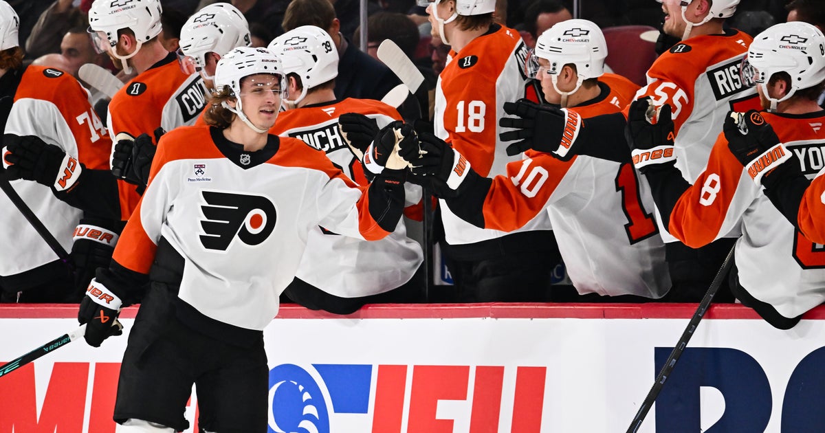 Trevor Zegras extends goal streak to 4 games as Philadelphia Flyers beat Montreal Canadiens