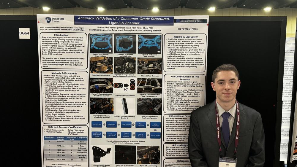 Mechanical engineering student places at international engineering conference