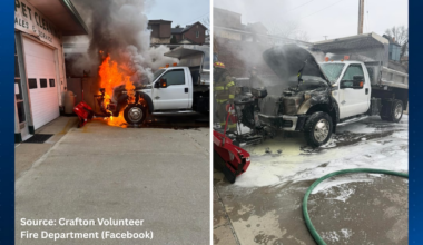 Crews extinguish vehicle fire close to business in Crafton – WPXI