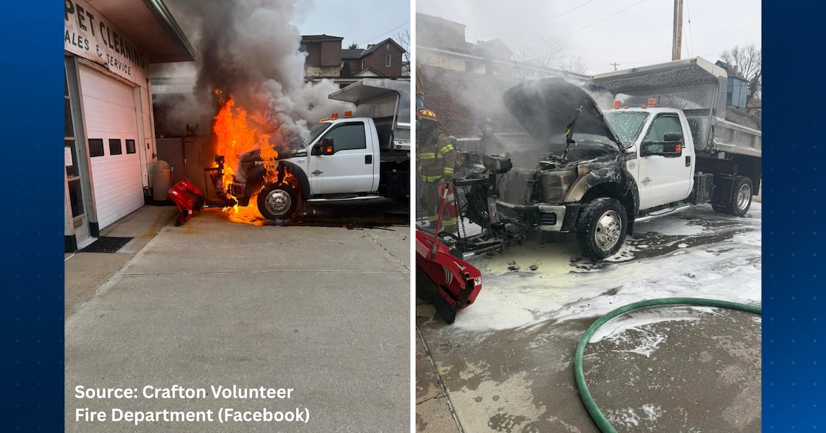 Crews extinguish vehicle fire close to business in Crafton – WPXI