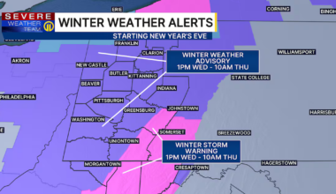 More snow on the way for New Year’s Eve – WPXI