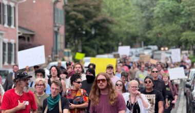ice protesters march down church street in bethlehem pa on june 12 2025 a day after ice raid at 510 flats