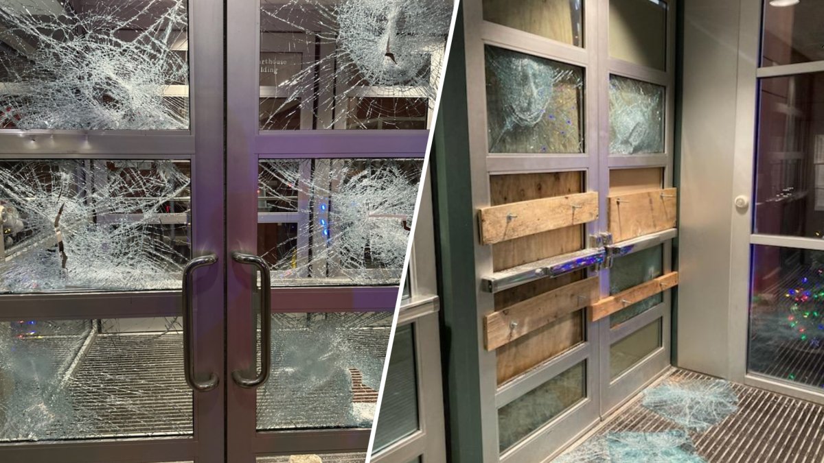 Windows smashed at federal courthouse in Allentown on Monday – NBC10 Philadelphia