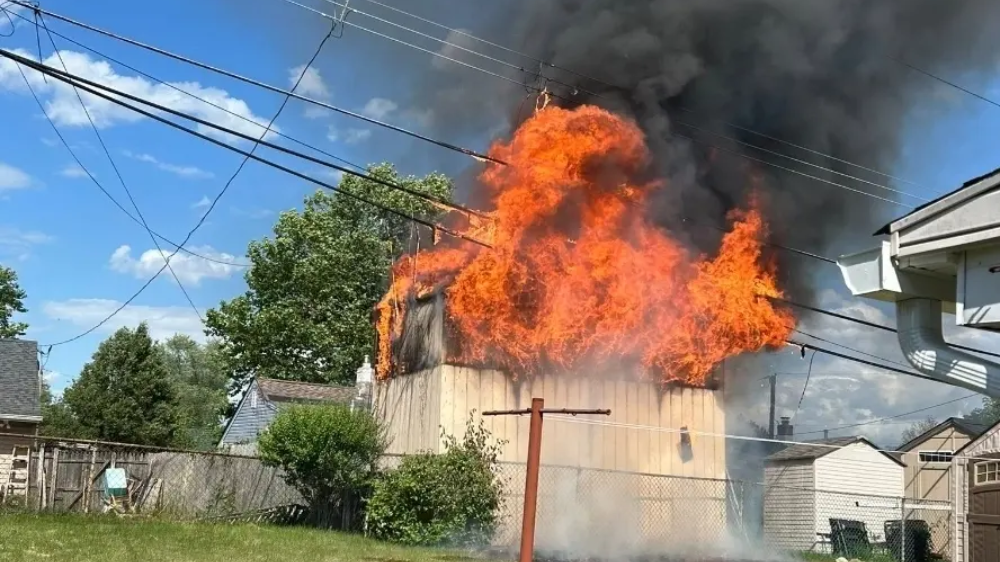 Shed Fire Under Investigation In Bensalem