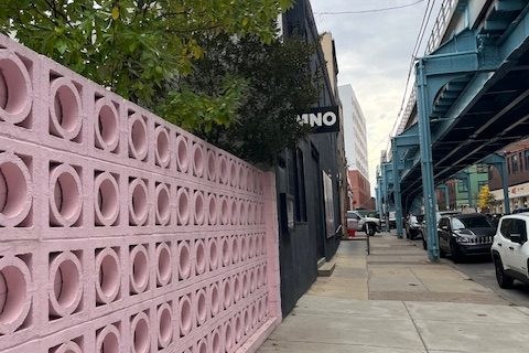 The road to LMNO in Fishtown.