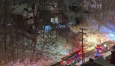 Ten people displaced after Marshall-Shadeland home catches fire overnight