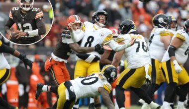 Steelers lose to Browns, will face Ravens for AFC North in Week 18