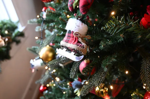 The Scottish tree is seen Sunday, Dec. 7, 2025, at the Moravian Museum of Bethlehem in the 1741 Gemeinhaus in Bethlehem during the "Trees of Historic Bethlehem" exhibition. The show, presented by Historic Bethlehem Museums & Sites, is back for the 2025 holiday season with a collection of the top Christmas trees and themes of the past 20 years. It runs through Jan. 11. (Amy Shortell/The Morning Call)