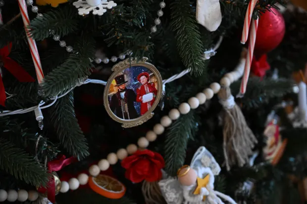 The Victorian tree is seen Sunday, Dec. 7, 2025, at the Moravian Museum of Bethlehem in the 1741 Gemeinhaus in Bethlehem during the "Trees of Historic Bethlehem" exhibition. The show, presented by Historic Bethlehem Museums & Sites, is back for the 2025 holiday season with a collection of the top Christmas trees and themes of the past 20 years. It runs through Jan. 11. (Amy Shortell/The Morning Call)