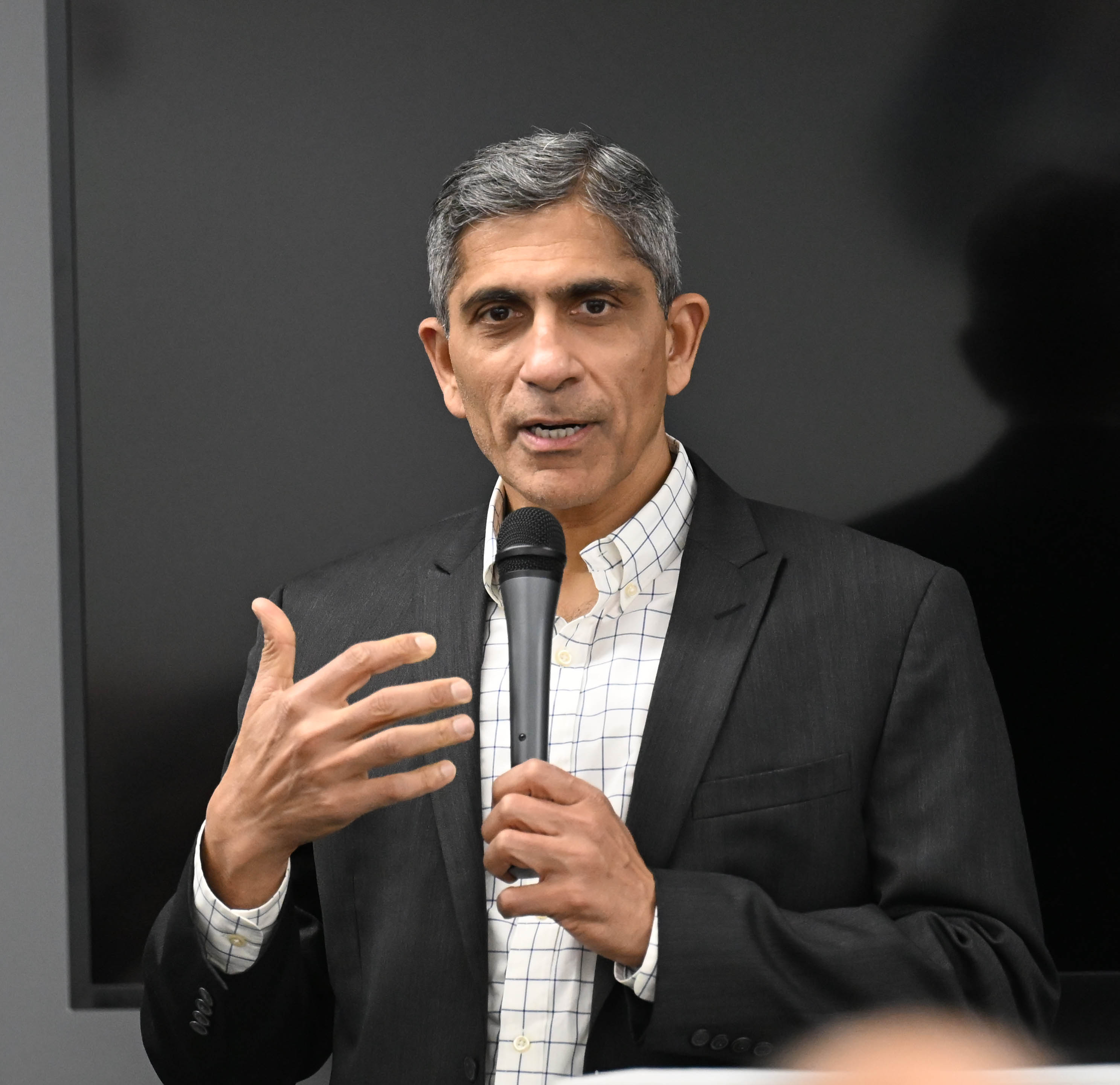 Vimal Kapur, chairman and CEO of Honeywell, speaks during the...