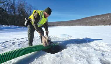 Pennsylvania Fish & Boat Commission finishes its slate of winter trout stocking on ice