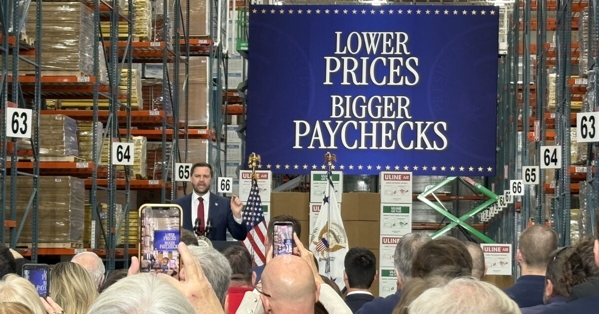 Vance Echoes Claims of Economic Success in Lower Macungie