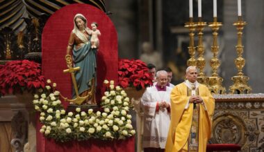 Pope Leo XIV celebrates his first Christmas Eve Mass at St. Peter's, faithful return to Bethlehem