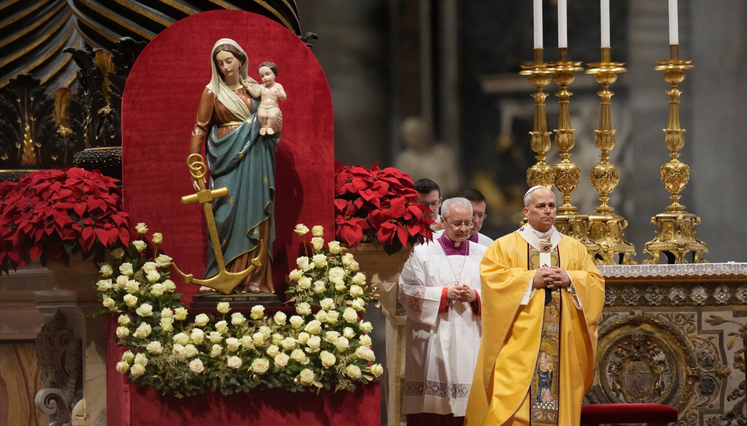 Pope Leo XIV celebrates his first Christmas Eve Mass at St. Peter's, faithful return to Bethlehem