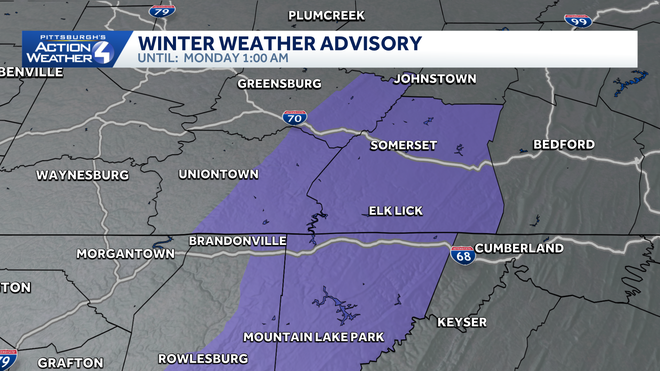 impact day: blustery with scattered light snow for western pa