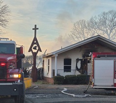 Historic Bethlehem Church in Lonoke Destroyed by Fire; Community Asked for Prayers and Support