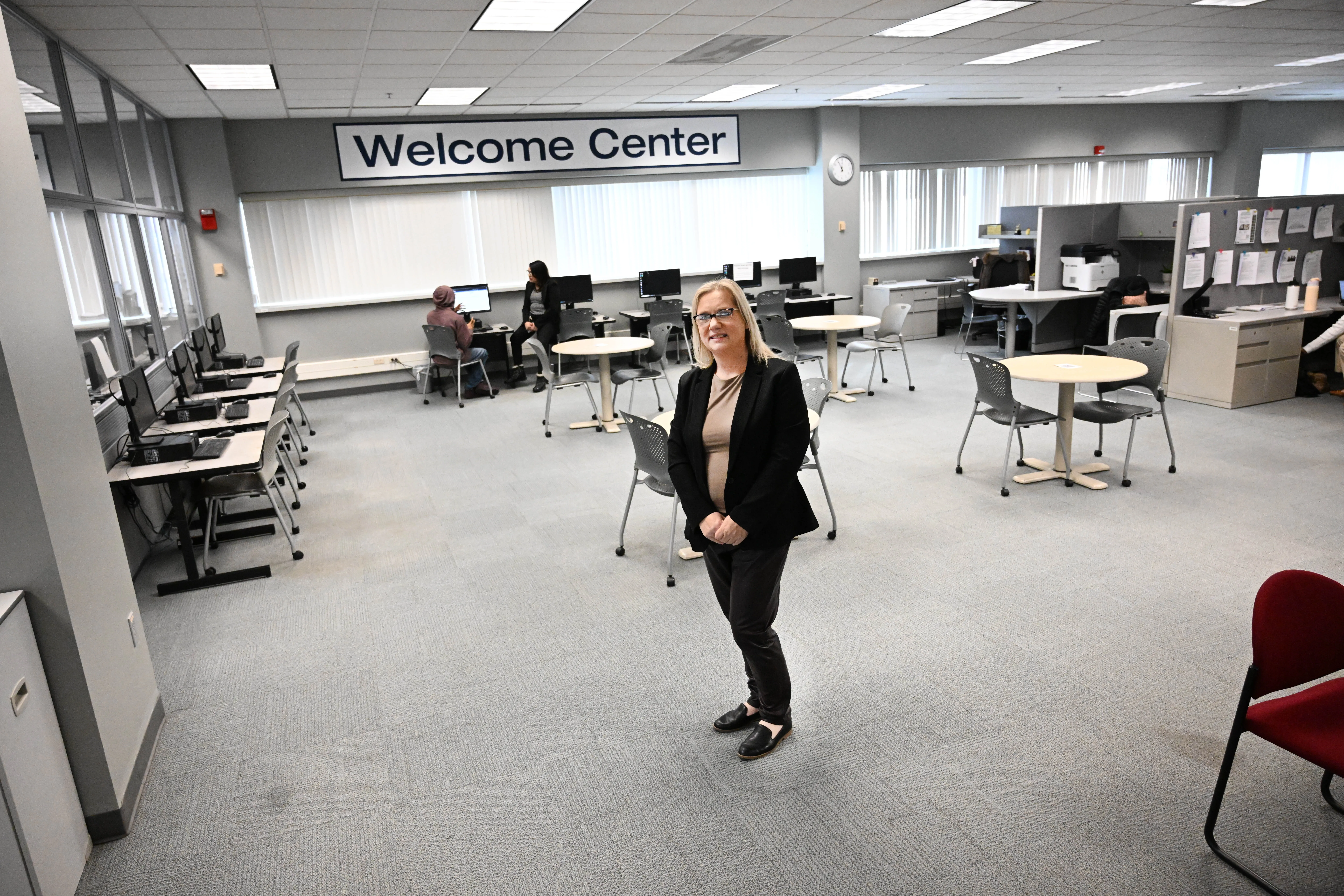 Workforce Board Lehigh Valley’s new executive director, Cathy Rychalsky, stands...