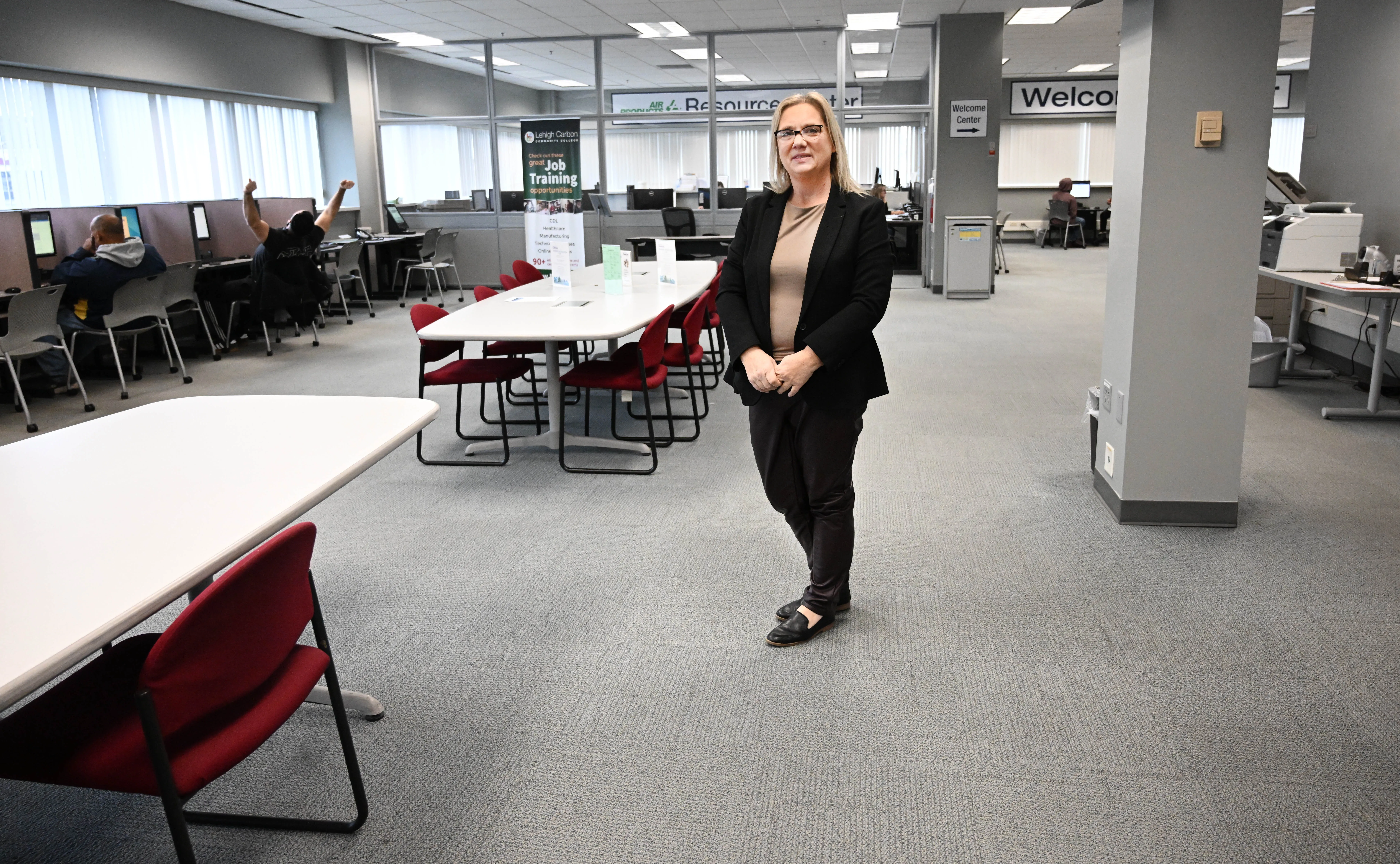 Workforce Board Lehigh Valley’s new executive director, Cathy Rychalsky, stands...