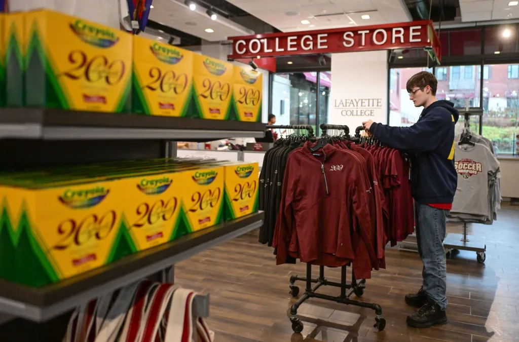 Lafayette College celebrating 200th with Abercrombie & Fitch, Crayola merch