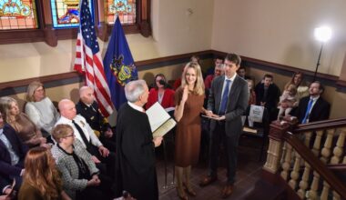 Reelected Scranton mayor inaugurated, new city council seated