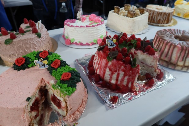 An assortment of angel food cakes after the first round of tastings during last year's Pennsylvania Farm Show. (Courtesy of Pennsylvania Department of Agriculture)