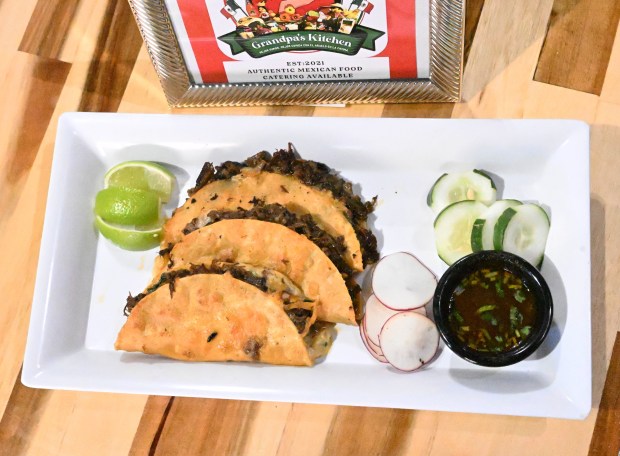 Birria tacos are the most popular dish Thursday, Jan. 8, 2026, at La Cocina del Abuelo, which opened a new location on West Broad Street in Bethlehem. (Amy Shortell/The Morning Call)