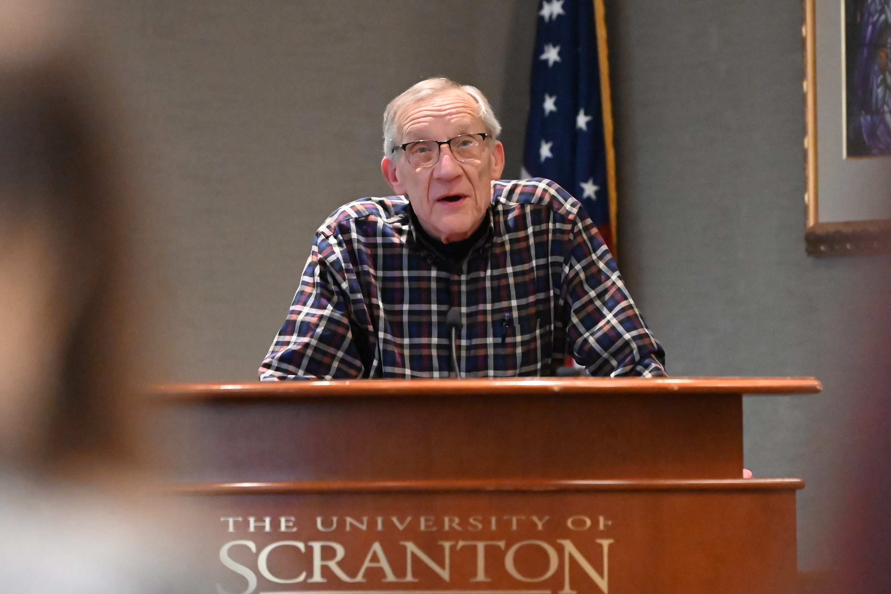 Dunmore resident Harry Jadick testifies during the one o’clock Public...