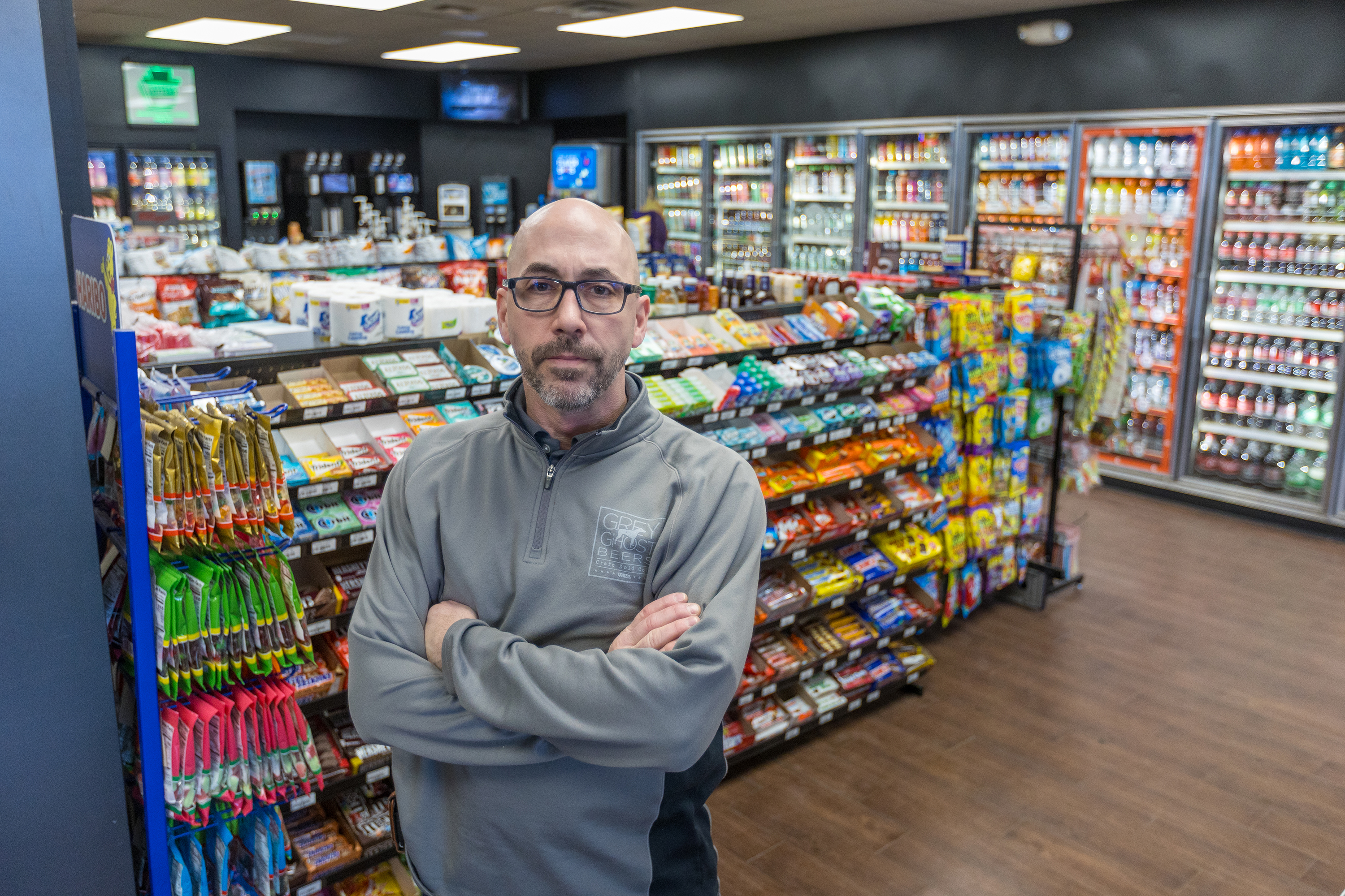 Eric Taffera, franchise owner of Convenient Food Mart in Avoca,...