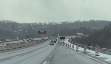 Repairs underway on Interstate 79 beam that was damaged in crash last month